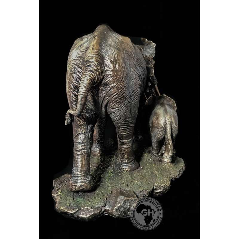 Elephant Bronzed Sculpture - Akilah