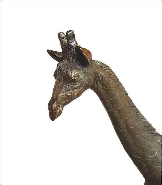 Giraffe Standing Bronze Sculpture