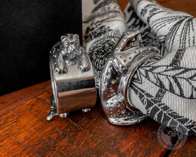 Napkin Ring Cheetah (Set of 4)- Cheetah Africa Collection - Diana Carmichael