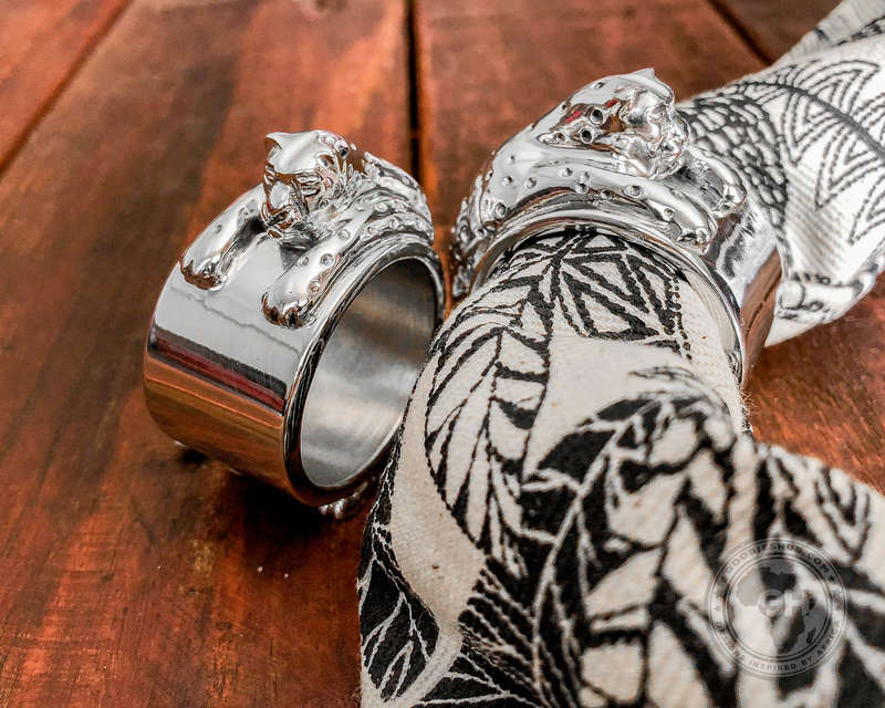 Napkin Ring Cheetah (Set of 4)- Cheetah Africa Collection - Diana Carmichael
