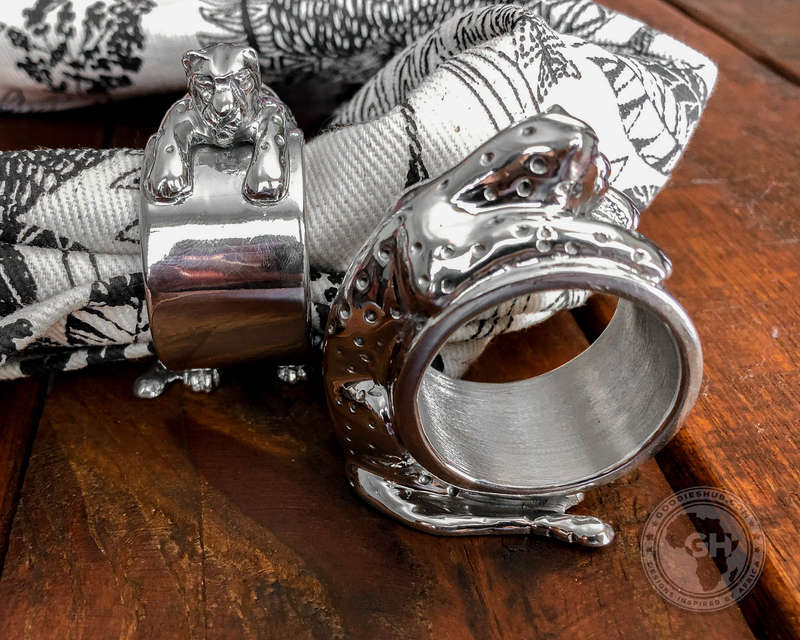 Napkin Ring Cheetah (Set of 4)- Cheetah Africa Collection - Diana Carmichael