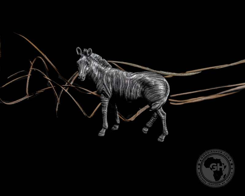 Zebra Pewter Sculpture