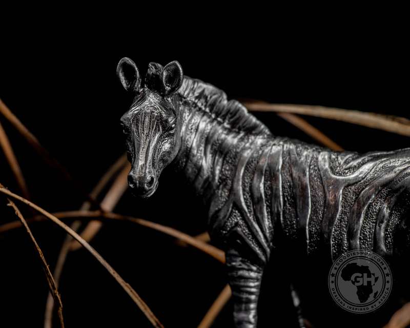 Zebra Pewter Sculpture