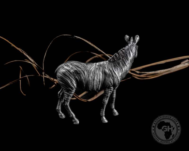 Zebra Pewter Sculpture