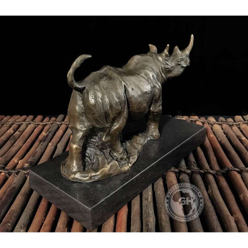 Rhino Bronze Sculpture