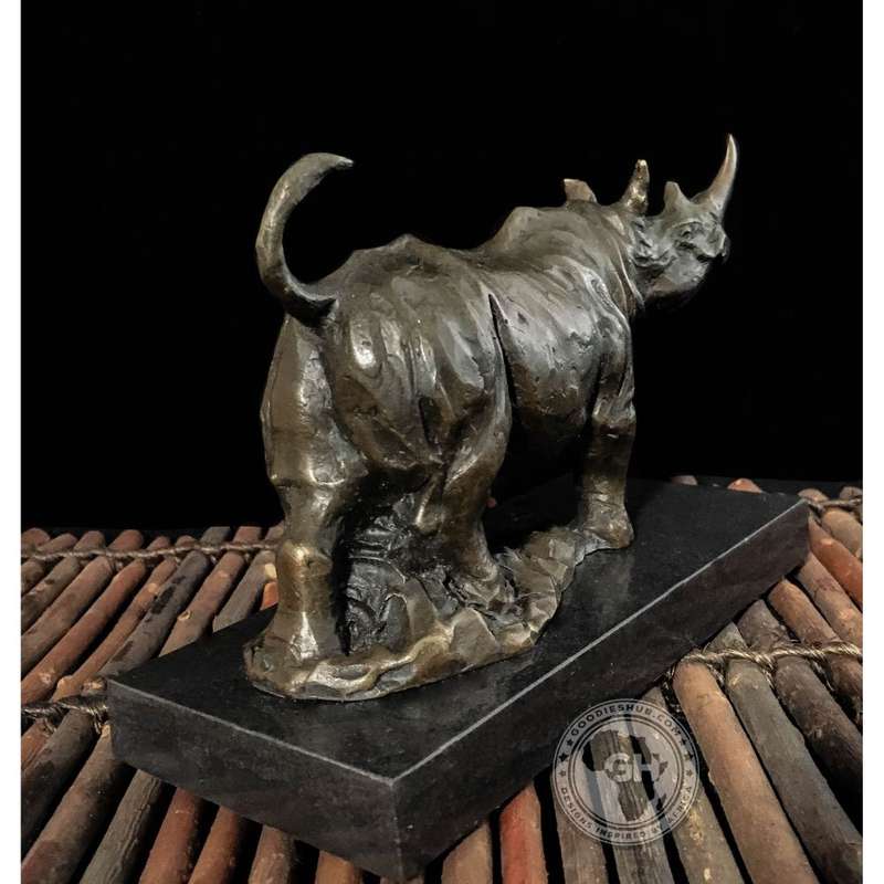 Rhino Bronze Sculpture