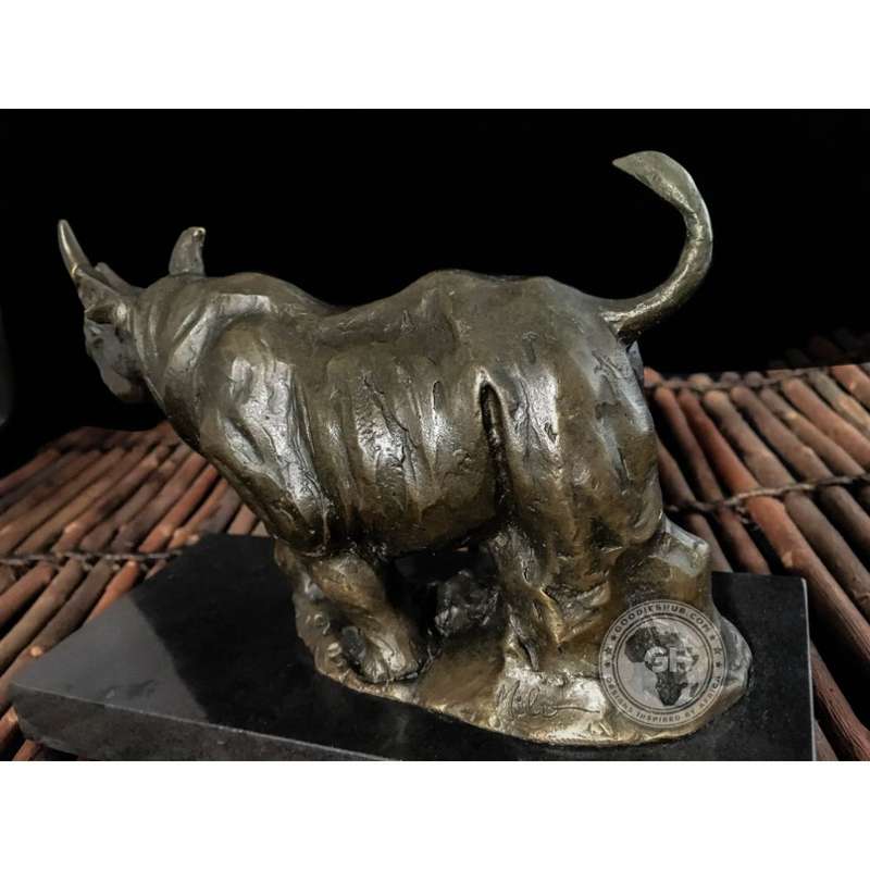 Rhino Bronze Sculpture