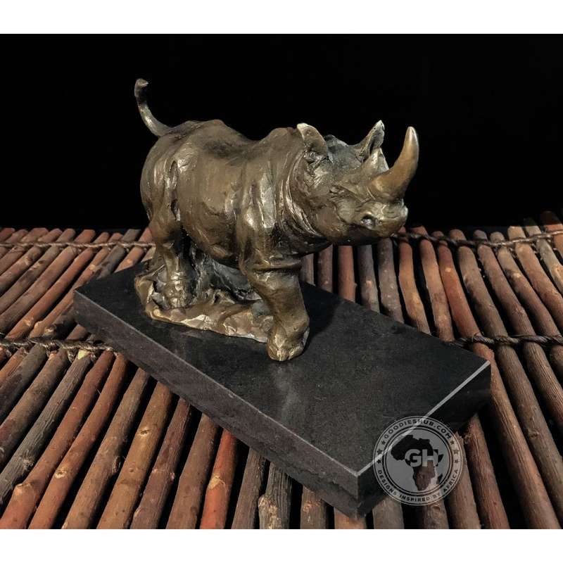 Rhino Bronze Sculpture