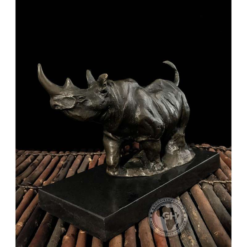 Rhino Bronze Sculpture