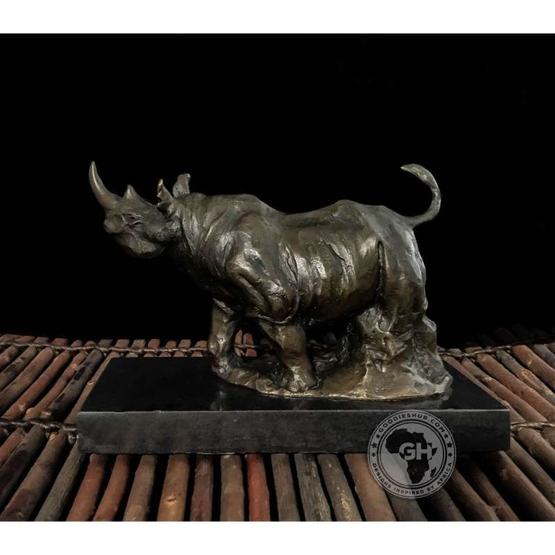 Rhino Bronze Sculpture