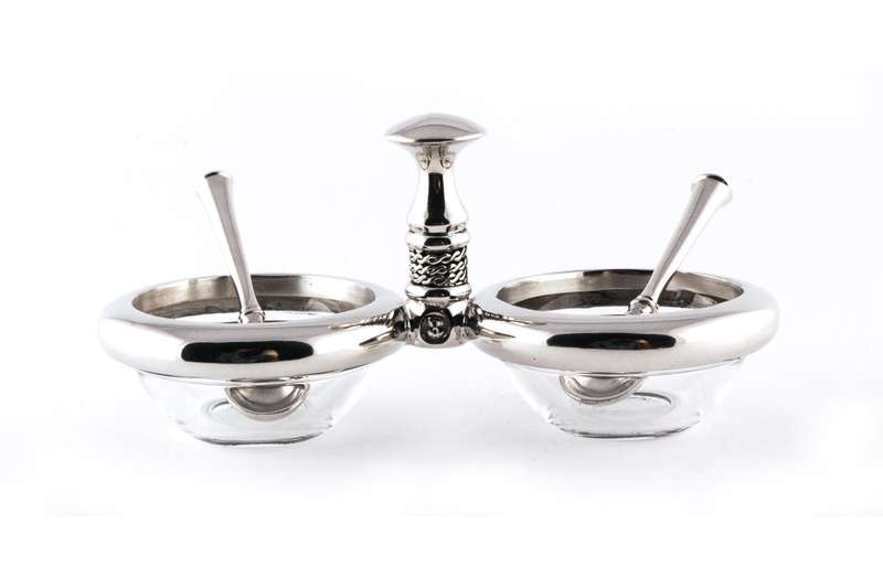 Dish 2x60ml & 2xSalt Spoons Set - Noblesse Collection - Diana Carmichael