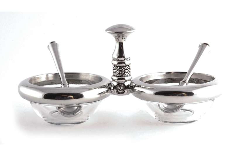 Dish 2x60ml & 2xSalt Spoons Set - Noblesse Collection - Diana Carmichael