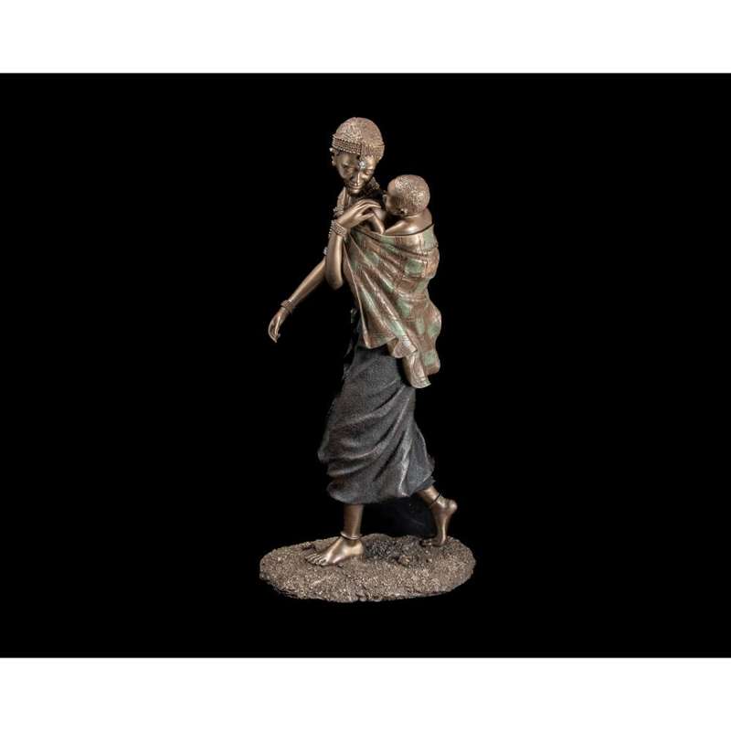 Kucha African Figurine Bronze Sculpture