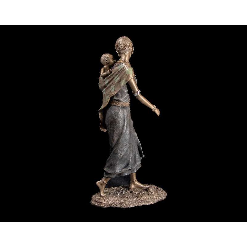 Kucha African Figurine Bronze Sculpture