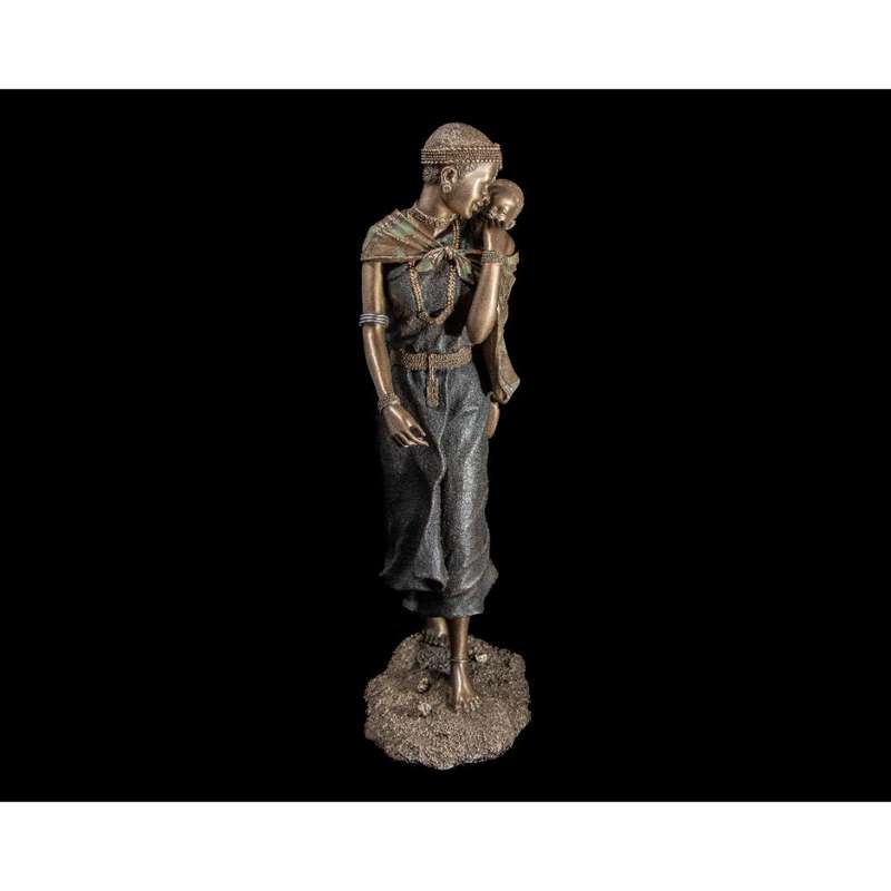 Kucha African Figurine Bronze Sculpture
