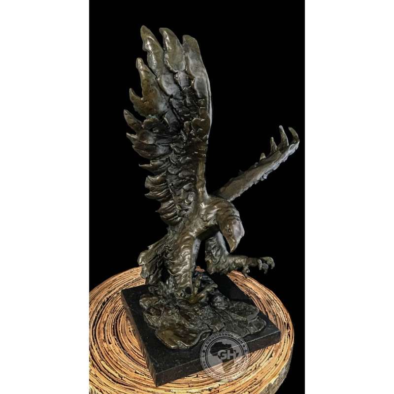 Tawny Eagle Bronze Sculpture