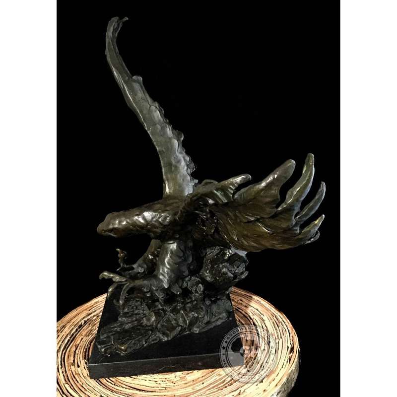 Tawny Eagle Bronze Sculpture