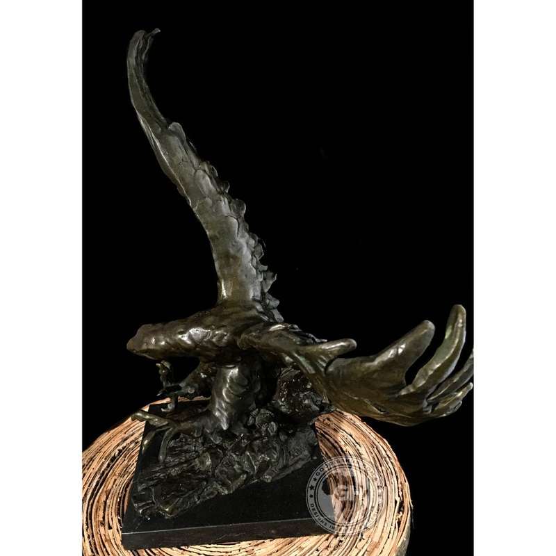 Tawny Eagle Bronze Sculpture