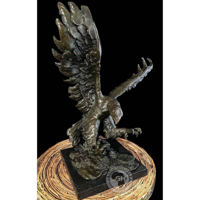 Tawny Eagle Bronze Sculpture