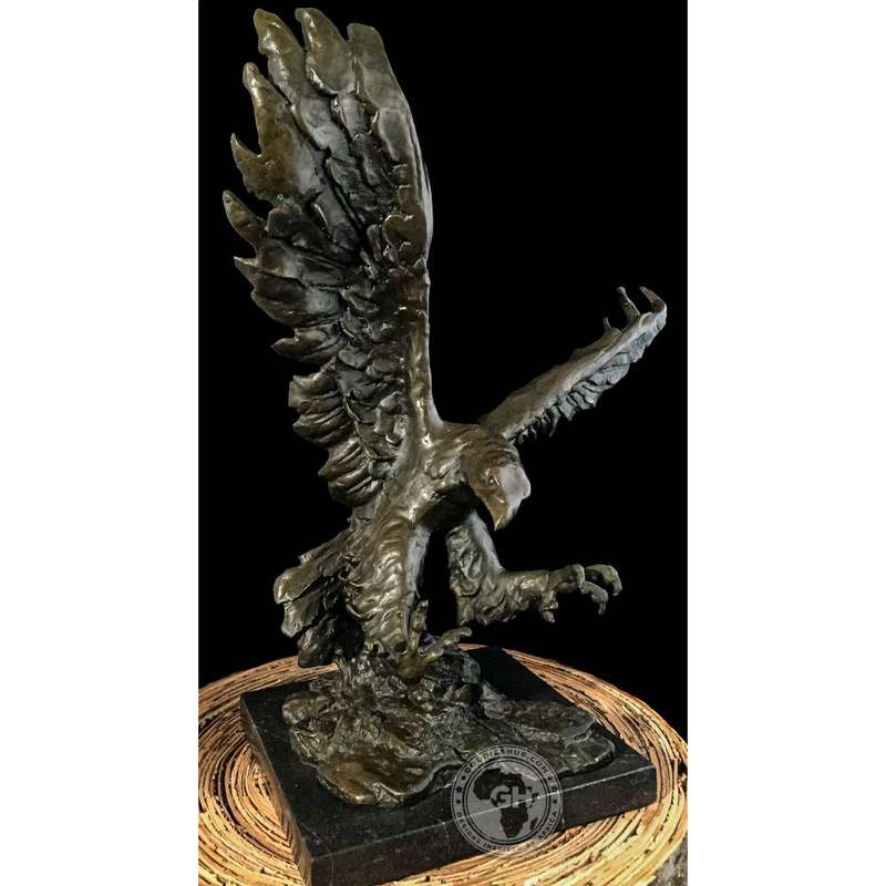 Tawny Eagle Bronze Sculpture