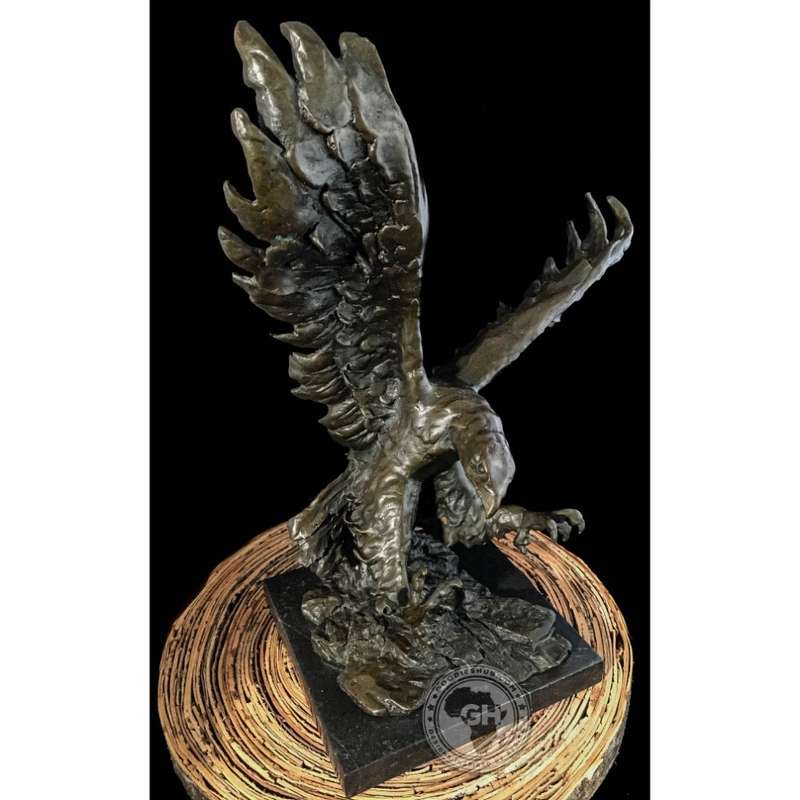 Tawny Eagle Bronze Sculpture