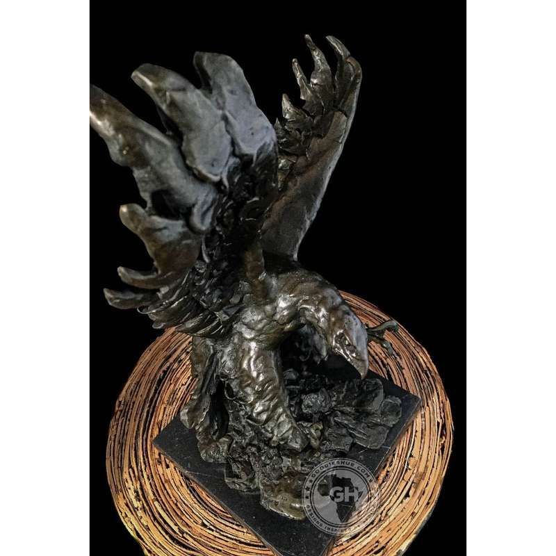 Tawny Eagle Bronze Sculpture