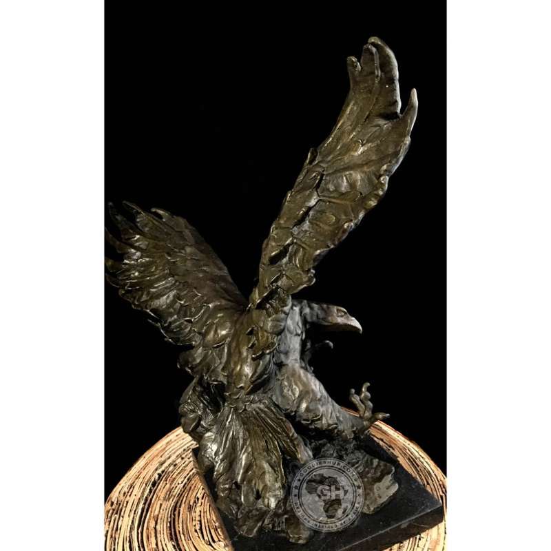 Tawny Eagle Bronze Sculpture