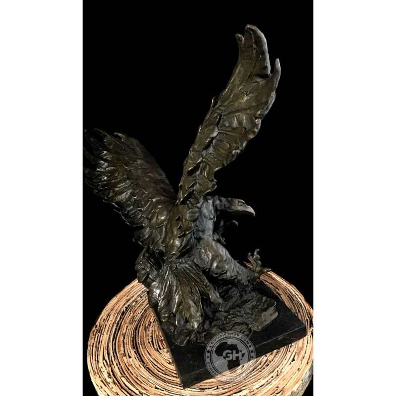 Tawny Eagle Bronze Sculpture