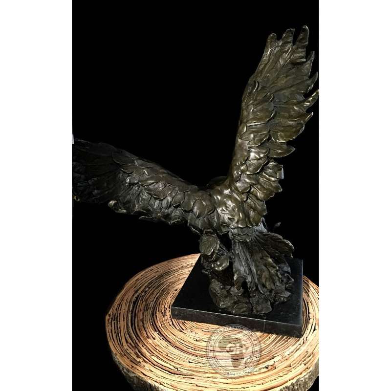 Tawny Eagle Bronze Sculpture