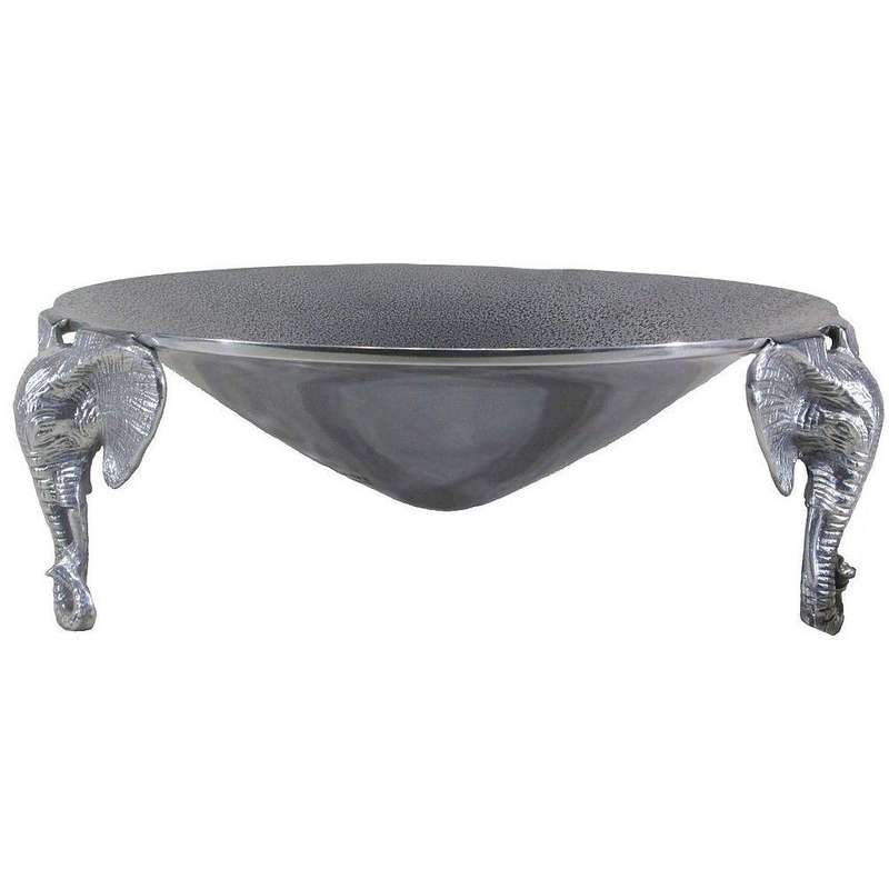 3 Elephant Cone Bowl - Lamu Aluminium Tableware
