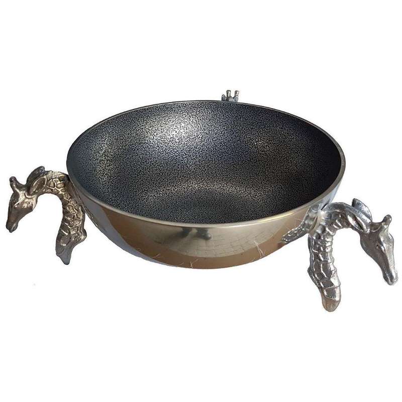3 Giraffe Bowl large - Lamu Aluminium Tableware