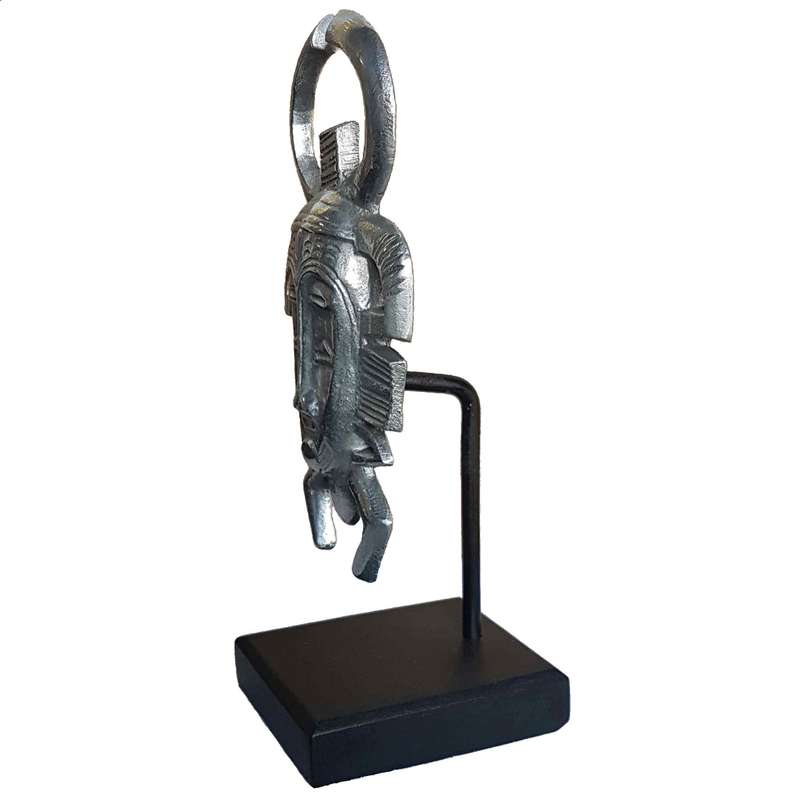 African Mask Senufo Tribe - Aluminium