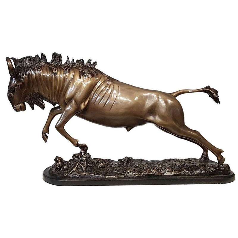Wildebeest Bronze Sculpture
