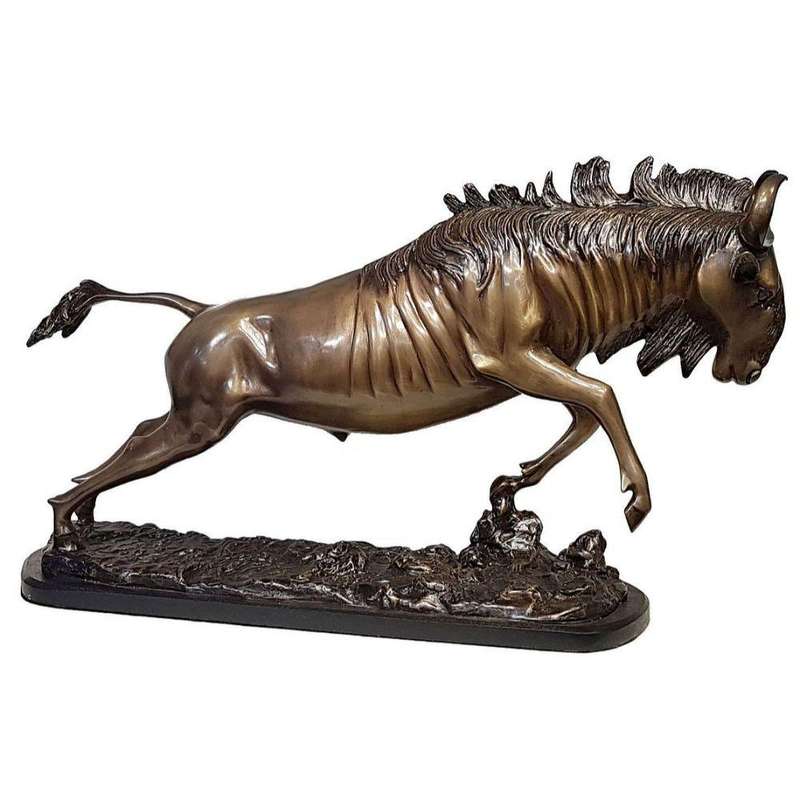 Wildebeest Bronze Sculpture