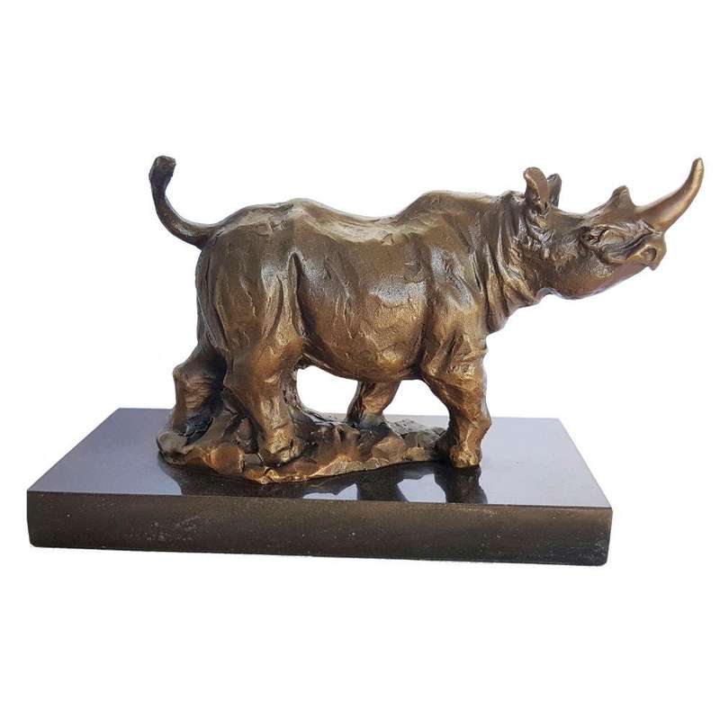Rhino Bronze Sculpture