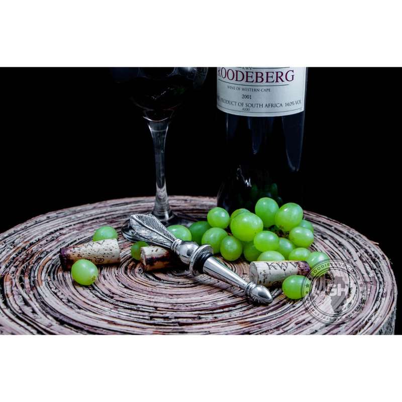 Bottle Stopper 3 Feather - Usiba Lwe Nyoni Collection - Diana Carmichael
