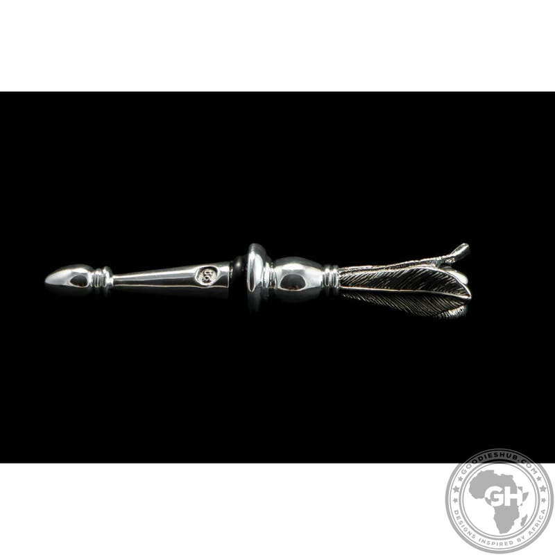 Bottle Stopper 3 Feather - Usiba Lwe Nyoni Collection - Diana Carmichael