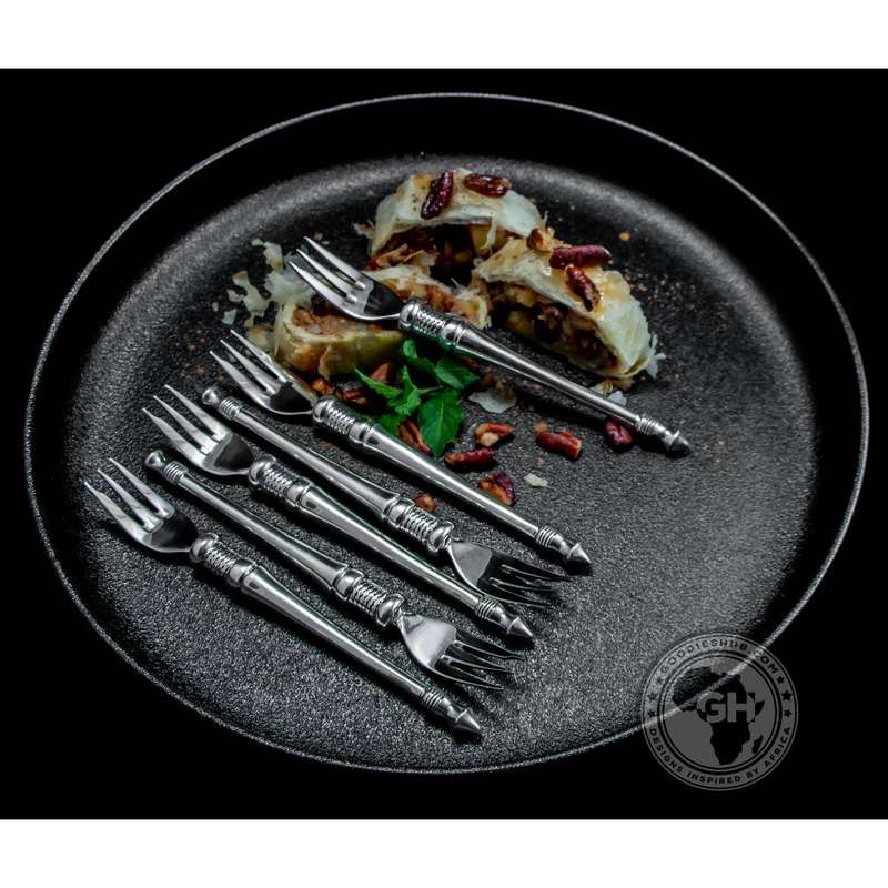 Cake Fork Set of 6 - Noble Collection - Diana Carmichael
