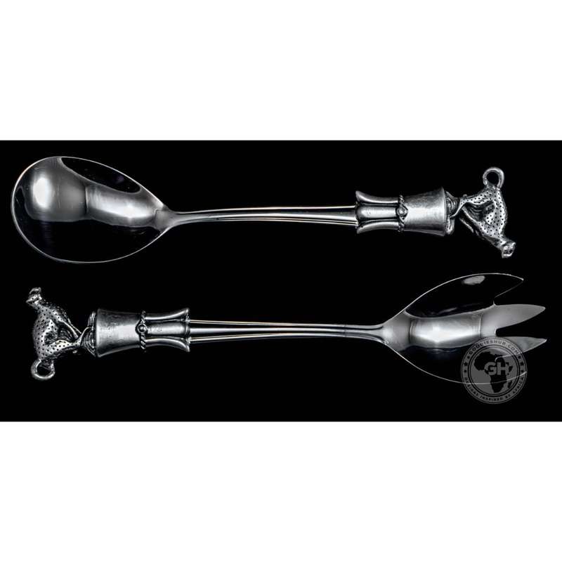 Cheetah Salad Server - Earthangel