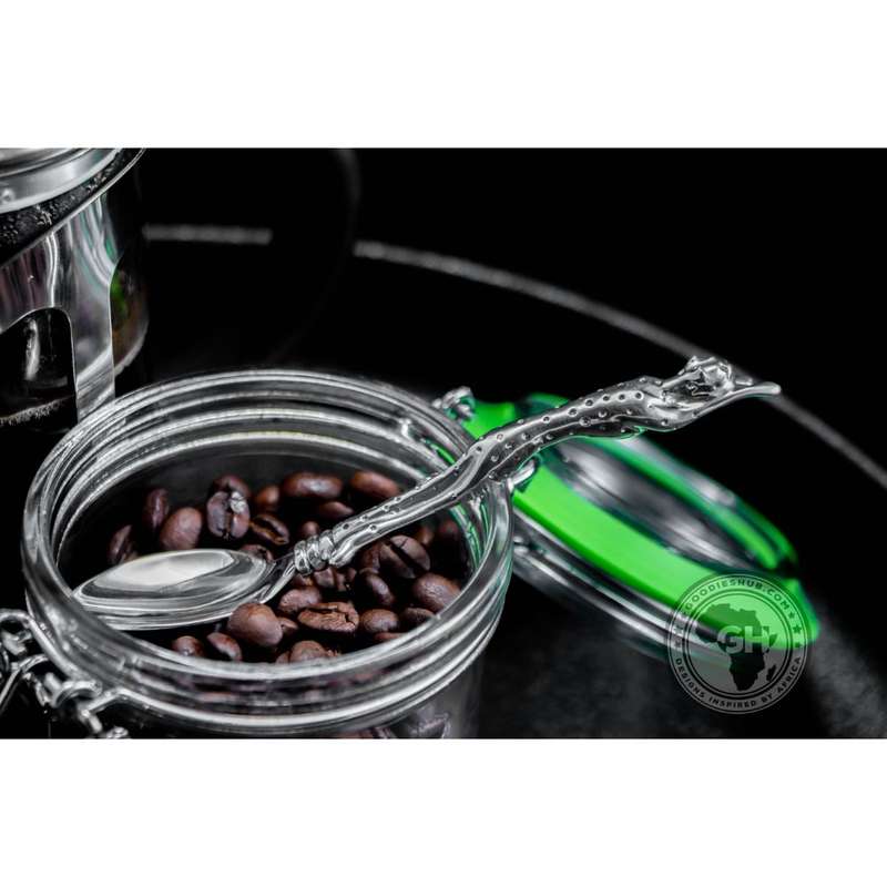 Coffee Spoon Set of 6 - Cheetah Africa Collection - Diana Carmichael