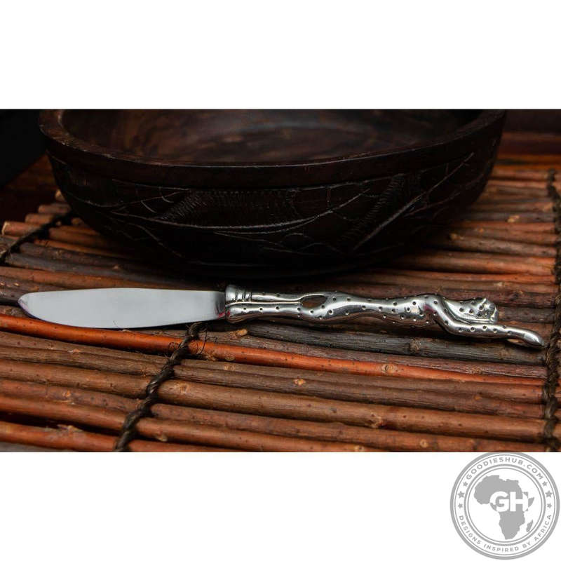 Dessert Knife Set of 6 - Cheetah Africa Collection - Diana Carmichael