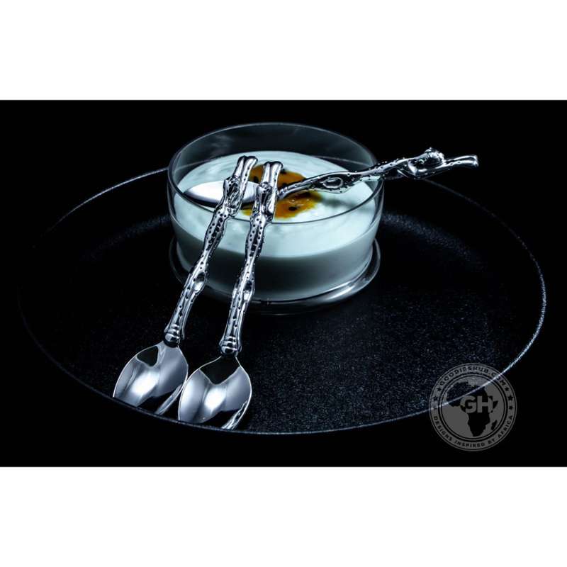 Dessert Spoon Set of 6 - Cheetah Africa Collection - Diana Carmichael