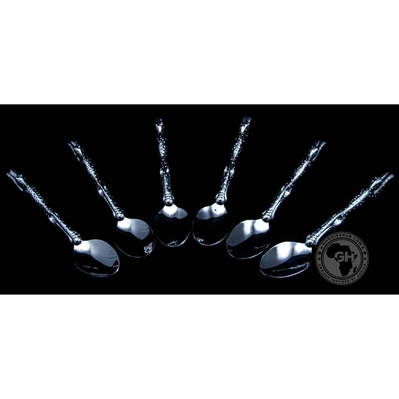 Dessert Spoon Set of 6 - Cheetah Africa Collection - Diana Carmichael