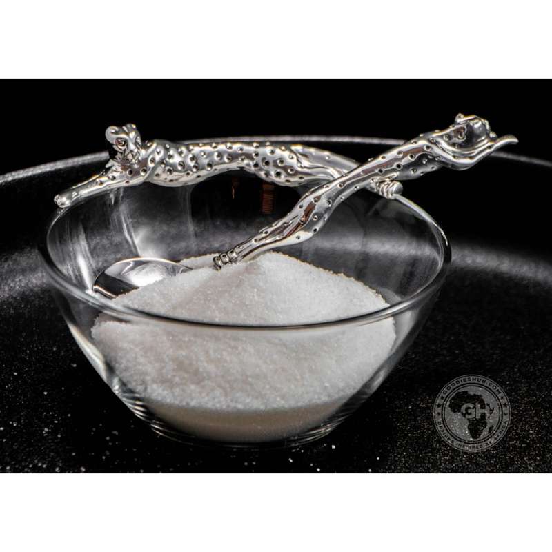 Dish 120mm Lying & sugar Spoon Set - Cheetah Africa Collection - Diana Carmichael