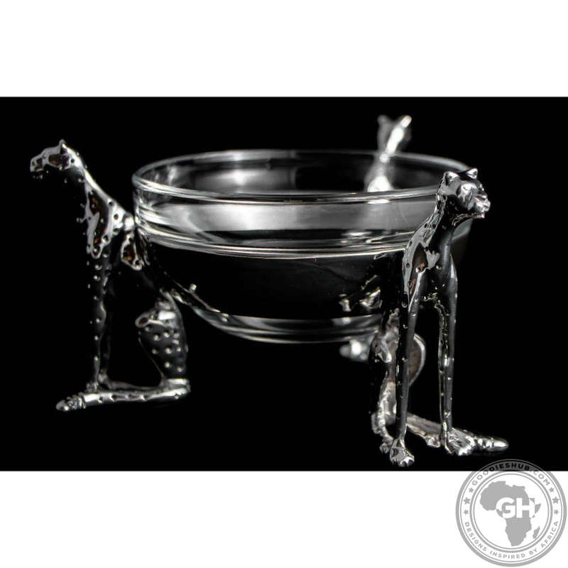 Dish 120mm Triple Sitting  - Cheetah Africa Collection - Diana Carmichael