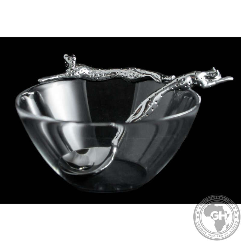 Dish 170mm Lying & Sauce Ladle Set - Cheetah Africa Collection - Diana Carmichael