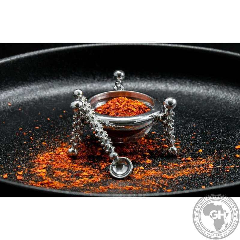 Dish 60mm & Salt Spoon Set - Studded Collection - Diana Carmichael