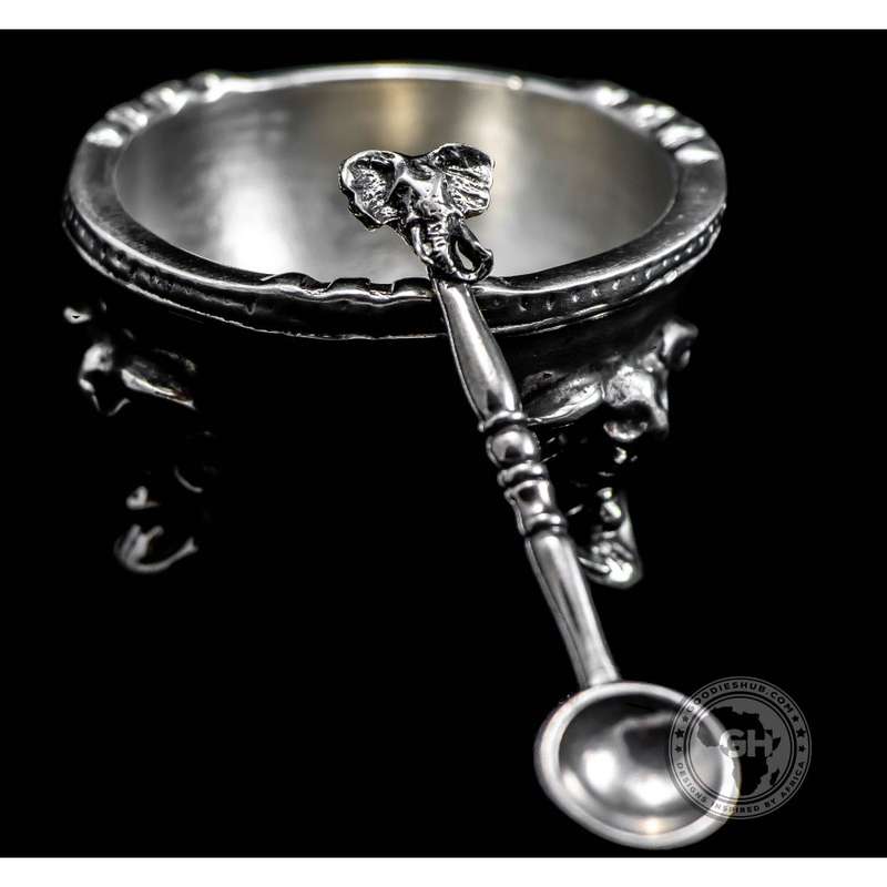 Elephant 3 Legged Bowl & Spoon - Earthangel