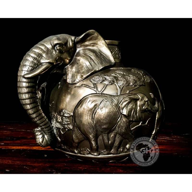 Elephant Vase - Bronze