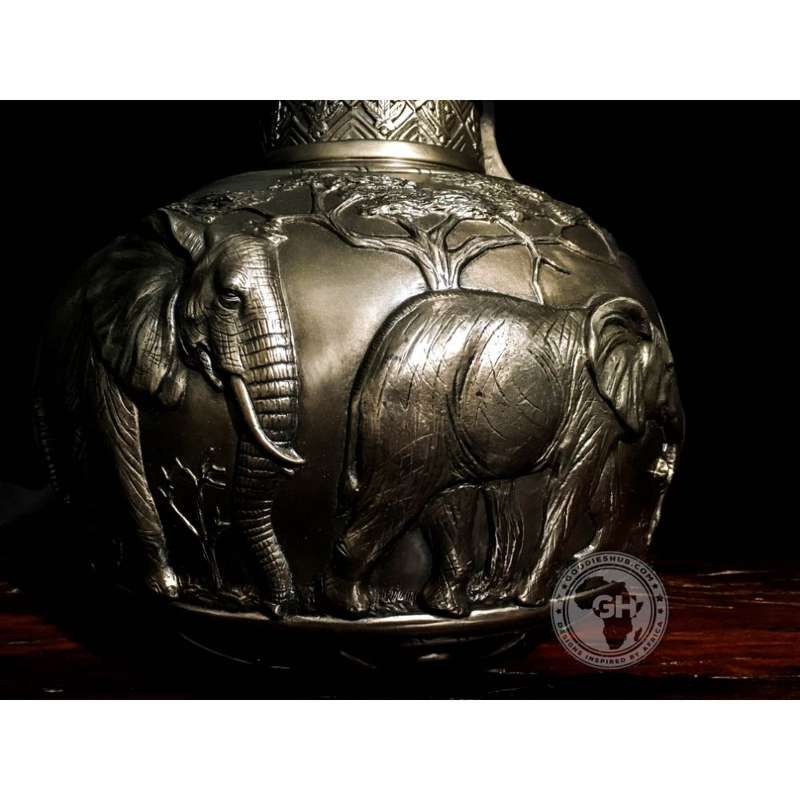 Elephant Vase - Bronze